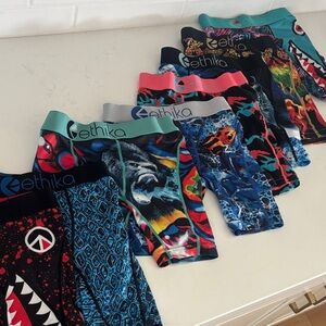 Ethika Kids Multicolor Boxer Briefs Collection YOUTH MEDIUM